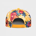 Boné aba reta floral feminino Ref:0253 - Traseiro