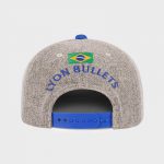 Boné trucker em brim e cremia Ref:0210 - Traseiro