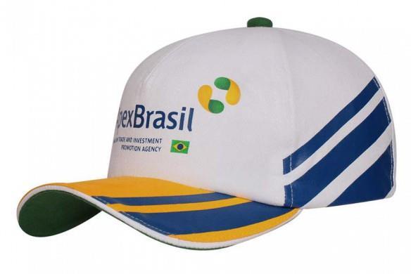 IMG Boné promocional trucker em brim Ref:0308