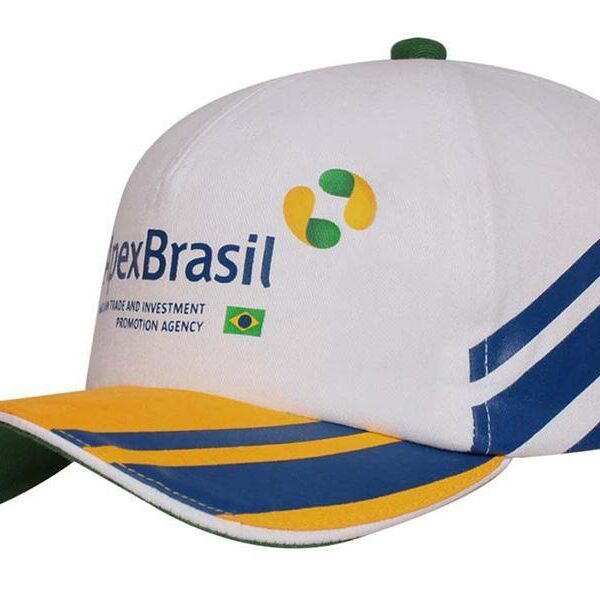 IMG Boné promocional trucker em brim Ref:0308
