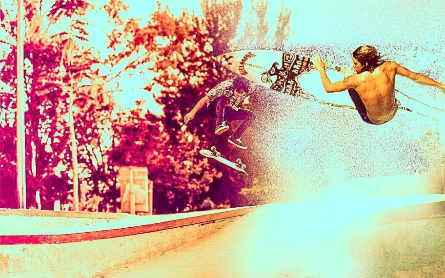 Surfistas e Skatistas Manobras Iguais - Imagem