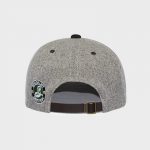 Boné aba curva de cremia e suede - Traseiro