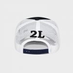 Boné trucke jeans e tela - Traseiro