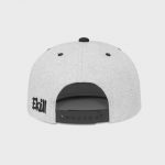 Boné aba reta de sarja e brim - Traseiro