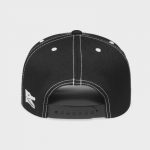 Boné aba curva com pespontos contrastantes - Traseiro