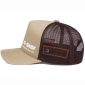 Foto boné trucker de tela com silk Lateral