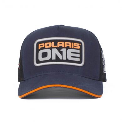 Boné trucker promocional de tela - Frente