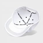 Boné basebol todo branco com aba curva - Interior