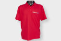 Camiseta polo vermelha em pique Ref:1112
